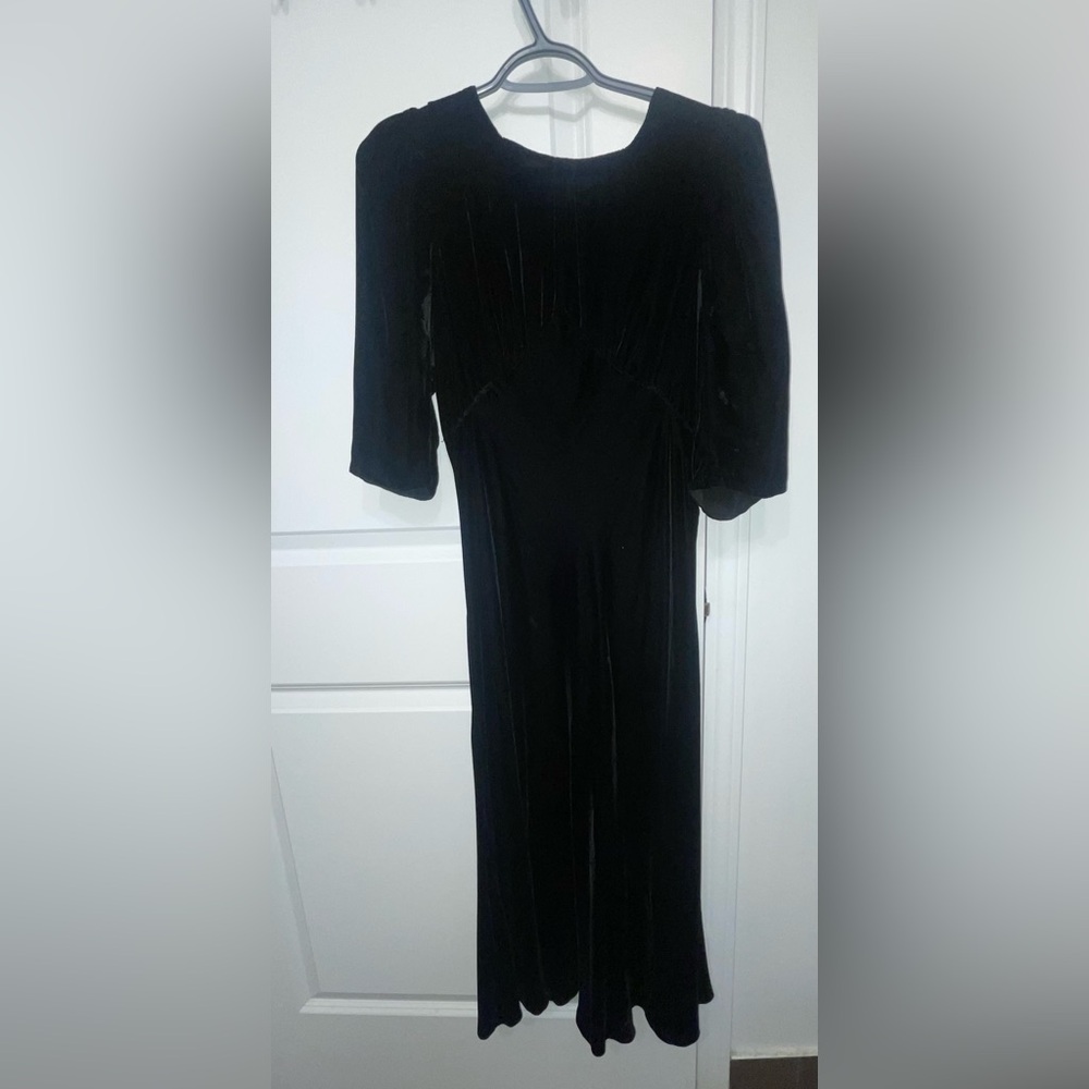 Vintage Velvet Dress - Picture 1 of 2